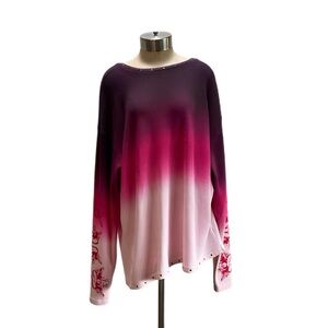 Boys Lie Purple and Pink Oversized Hoodie